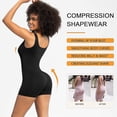 thumbnail image 2 of Eternatastic Womens Shapewear Jumpsuits Square Neck Rompers Shorts Bodycon Bodysuits Yoga Sleeveless Backless Bodycon Outfits, 2 of 7