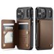 thumbnail image 1 of Funda para iPhone 17 Pro Max con tarjetero, tipo cartera para hombre y mujer con bloqueo RFID, de piel resistente, con cierre magnético y función atril, a prueba de golpes, 1 of 10
