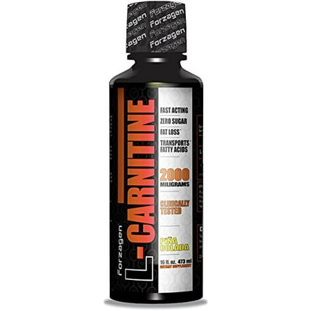 Forzagen L-Carnitine 100% Pure Carnitine Liquid formule (16 onces liquides, pina colada)