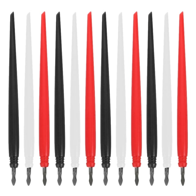 KAKOWELY 12 Pcs Metal Tip Scratch Painting Pens for DIY Projects Scratch Stylus for Scratch Paper Reusable Iron Scratch Tools DIY Scratching Drawing Pens
