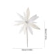 thumbnail image 3 of Flor de Pascua artificial con purpurina navideña de 32 cm, adorno navideño de tela con rosas blancas | Adorno para árbol festivo, ideal para fiestas, hogar, bodas, regalos, 3 of 6