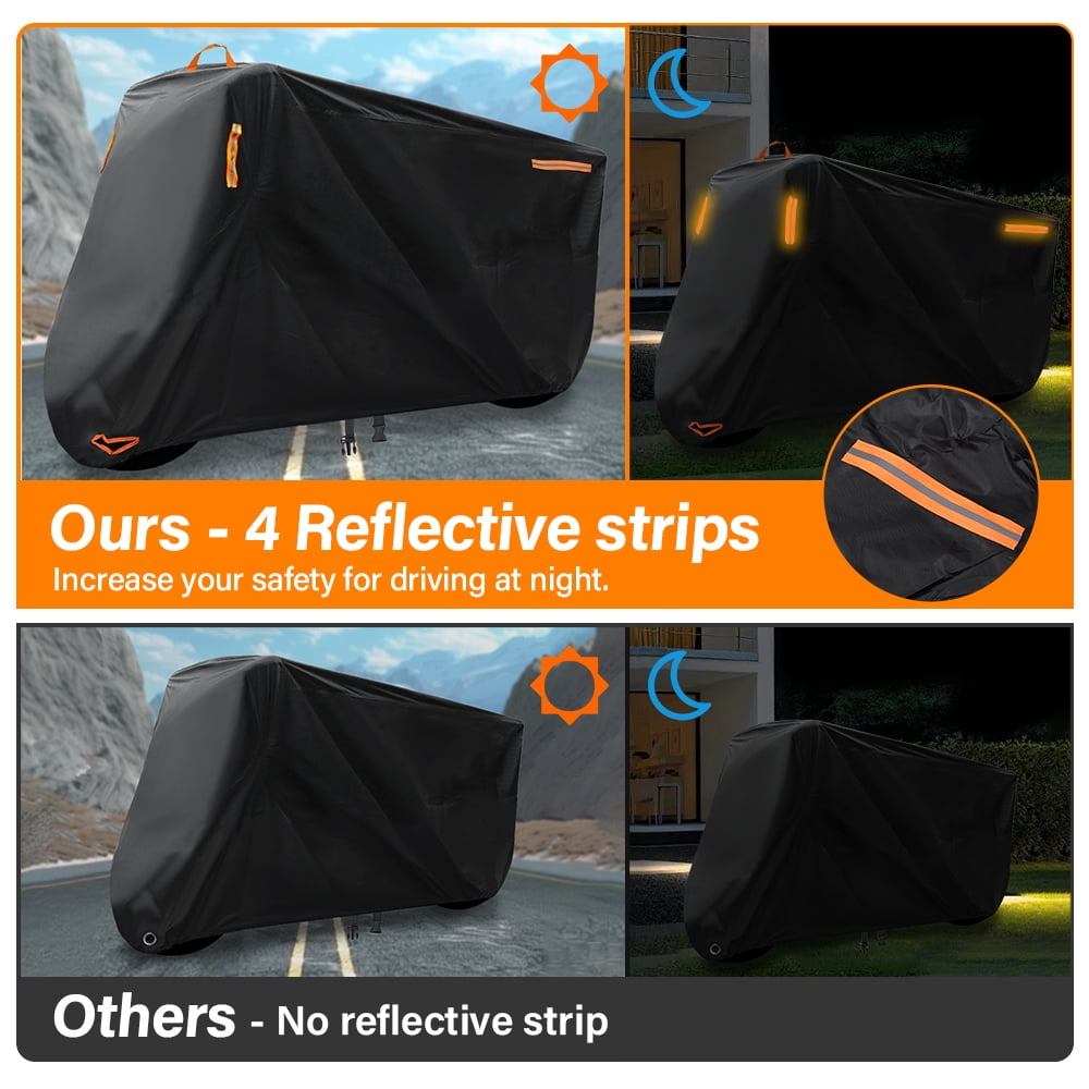 XiongXiong Motorcycle Cover, Ultimate Motorcycle Cover for All-Weather Protection,Universal Fit, Anti-Theft Security, Portability,4XL