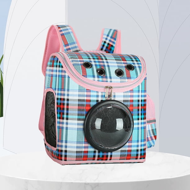 Mochila transportadora de gatos mochila transpirable para gatos con asa bolso de hombro para mascotas correa de hombro ajustable resistente para cachorros gatos y perros Hugtrwg Para estrenar