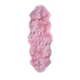 thumbnail image 1 of 2' X 6' X 2' Pink Double Sheepskin Area Rug, 1 of 3