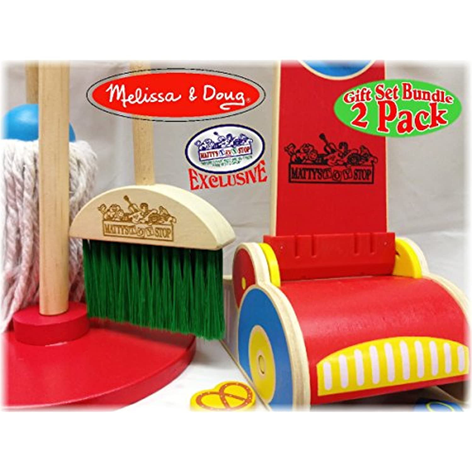 Melissa & Doug Kids Cleaning Set 6 pieces - Fun and education! unisex  (bambini)