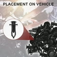 thumbnail image 3 of Unique Bargains Car Front Fender Skirt Clip for Toyota 4Runner 2010-2023 Durable No5216102020/5216116010 Black 40 Pcs, 3 of 6