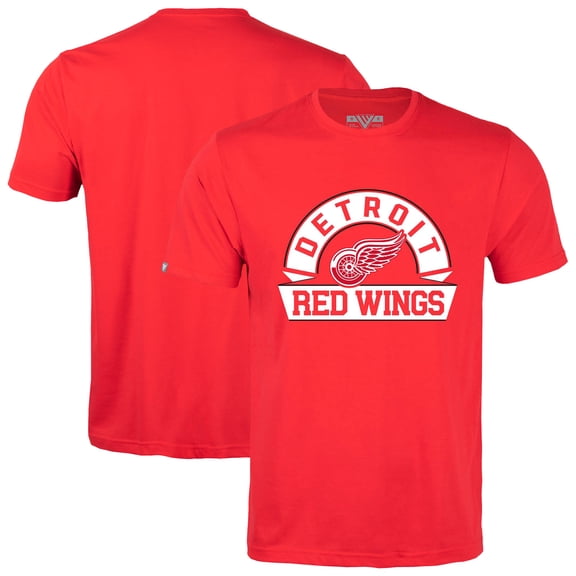 Men's Levelwear Red Detroit Red Wings Richmond Banner Arch T-Shirt