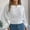 E-205White, variant on FAOWME Women's Knit Sweater Long Sleeve Round Neck Solid Color Casual Comfortable Soft Warm Pullover For Fall Autumn Daily Wear Black L