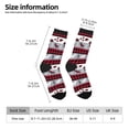 thumbnail image 2 of Pofeuu Buffalo Plaid Forest Print Crew Socks, Adult Running Hiking Socks for Youth and Adult, 2 of 6