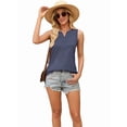 thumbnail image 4 of Sleeveless Shirts for Women Casual Summer V Neck Tank Tops Dressy Blouses Tunic 2026, 4 of 7