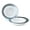 Hollywood in White & Silver, variant on " OCCASIONS " 240 Pieces Pack, Heavyweight Square Wedding Party Disposable Plastic Plates (9.5'' Luncheon Plate, Vitro Clear)