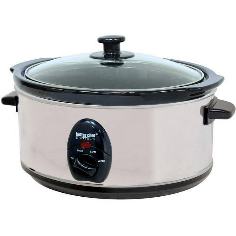 Better Chef 3.7-Quart Black Oval Slow Cooker in the Slow Cookers department  at