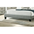 thumbnail image 6 of Generic Contemporary 1pc Full Size Bed Grey Polyfiber Tufted Headboard Platform Bedframe Bedroom Furniture, 6 of 9