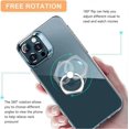thumbnail image 3 of Phone Ring Holder, Phone Ring, Phone Ring Holder, Phone Ring Grip, 360 Rotation Phone Ring Grip, Compatible with Most Cell Phones - 6 Pieces, 3 of 5