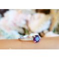 thumbnail image 5 of HeartsAndYou 1ct Natural Purple Amethyst Engagement Ring 100% 14k SOLID White Gold Minimalist, 5 of 8