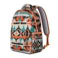 thumbnail image 2 of Boho Rucksack for College - Vintage Print Backpack with 17" Laptop Pocket | Heavy Duty Bookbag for Campus Essentials, Commuting & Work, 2 of 6