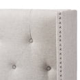thumbnail image 4 of Baxton Studio Ally Queen Tête de Lit Ailée en Beige Grisâtre, 4 of 6