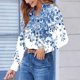 thumbnail image 2 of TaTaai Women Long Sleeve Collared Printed Shirt Casual Button Down Blouse Ladies Weekend Outdoor Vacation Wear Soft Comfortable Non See Through Versatile Stylish Top Gift, 2 of 6