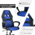thumbnail image 5 of XF XINFENG Gaming Chair Ergonomic Office Chair, PU Leather Computer Chair with Lumbar Massage, Height Adjustable 360° Swivel Racing Chair for Adult, Blue, 5 of 8