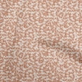 thumbnail image 1 of oneOone Viscose Chiffon Rust Brown Fabric Floral Ditsy Silhouette Sewing Craft Projects Fabric Prints By Yard 42 Inch Wide, 1 of 4