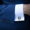 thumbnail image 3 of Ice Hockey Men's Stainless Steel Shirt Cufflinks Set - Formal Attire Must-have for Business Meetings, 3 of 6