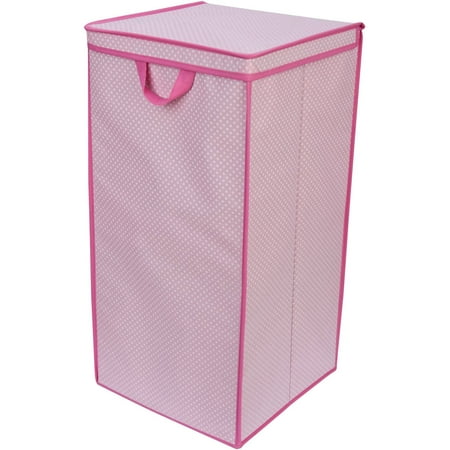 Delta Children Tall Nursery Clothing Hamper Barely Pink Polka Dot Delta Children Tall Nursery Clothing Hamper Barely Pink Polka Dot