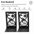 thumbnail image 2 of 2pcs Creative Iron Art Bookends Metal Book Ends Hollow Hourglass Design Bookends, 2 of 7