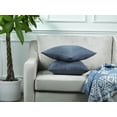 thumbnail image 6 of 3S Brother's Solid Cushion Cover Super Soft & Cozy Home Décor Throw Pillow Case for Chair Couch Bedroom & Livingroom Décor Pillowcase with Invisible Zipper Set of 2 Pieces - Sky Blue 20"x20" Each, 6 of 8