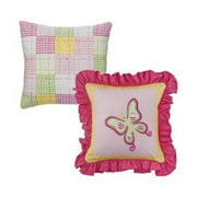 Bacati - Girls Stripes and Plaids 2 pc Dec Pillows