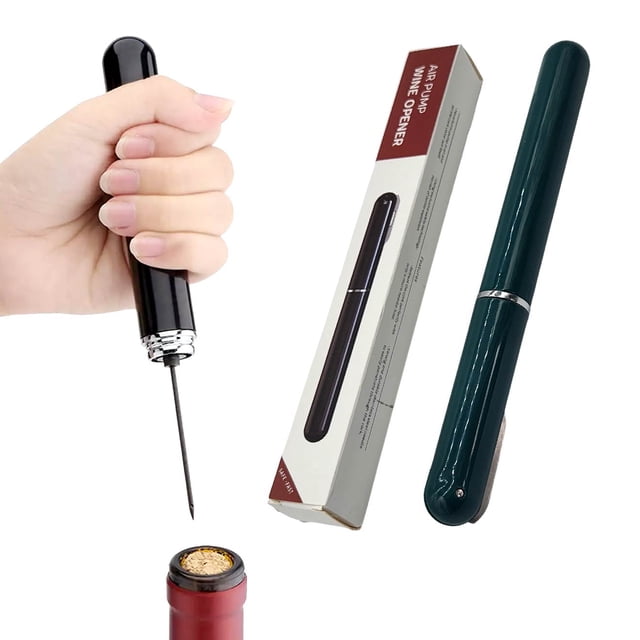 Sacacorcho RD Royal Cook Verde de Acrilico y Acero 1 pza