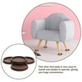thumbnail image 5 of DINHEAROM Compact Furniture Coasters 4Pcs Brown Rubber for Preventing Sliding 3.93X3.93X0.35in, 5 of 8
