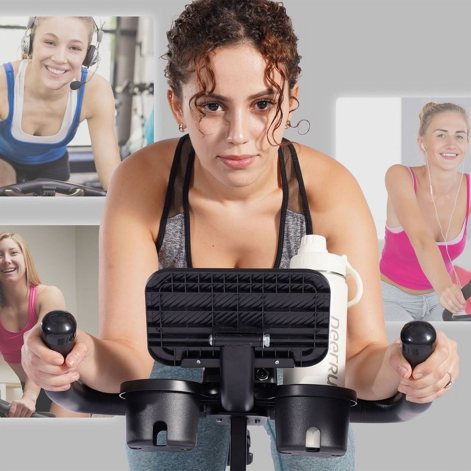 S500 Indoor Smart Stationary Cycling Bike with PitPat App, 1-32 Magnetic Resistance-Black