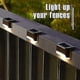 thumbnail image 4 of Solar Deck Lights Outdoor, 4/8/12 Pack Solar Step Lights Waterproof Led Solar Lights compatible Outdoor Stairs, Step, Fence, Railing, Yard And Patio C, 4 of 5