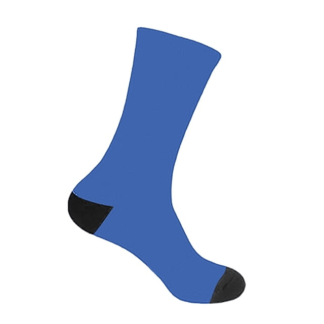 TIEVOSA DIY Custom Socks with Picture Funny Print Photo Socks Customized Novelty Sock for Men Women(Blue)