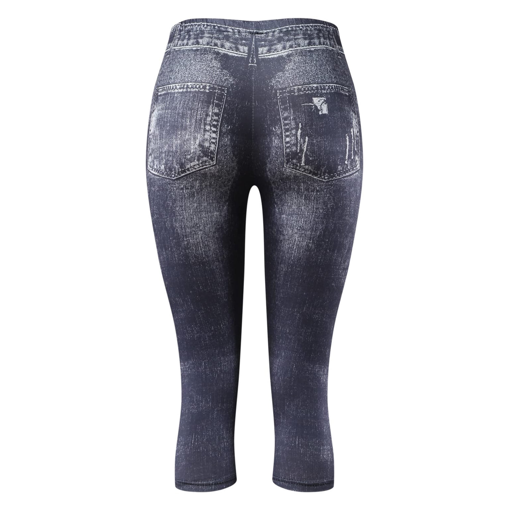 Innerwin Jeggings Slim Leg Women Bottoms Workout High Waist Cross Leggings Grey M