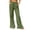 Army Green-1, variant on Womens Palazzo Cotton Pants High Waist Wide Leg Pants Lightweight Flowy Casual Summer Beach Vacation Trousers