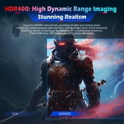 TITAN ARMY P2510HS 24.5 300Hz Gaming Monitor, Vivid Color Display, Fast IPS, 1ms, HDR400, FreeSync, FHD 1080P Tilt Adjustability for Esports, Black