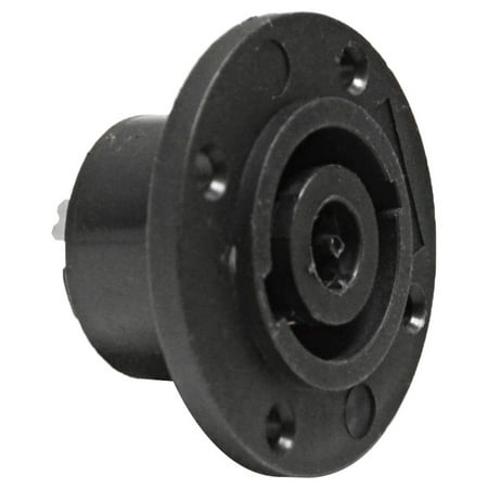 Neutrik Speakon Panel Mount - Seismic Audio New 8 Pole Speakon Panel Mount Connector for Jack Plate Black - SAPT10