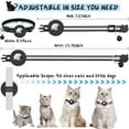 thumbnail image 6 of 2WIN2BUY 2 Packs Compatible with Airtag Dog Collar,Reflective Kitten Tracker Collar with AirTag Holder,Adjustable GPS Pet Collar with Quick Snap Buckle for Cats & Small Dogs,Black, 6 of 10