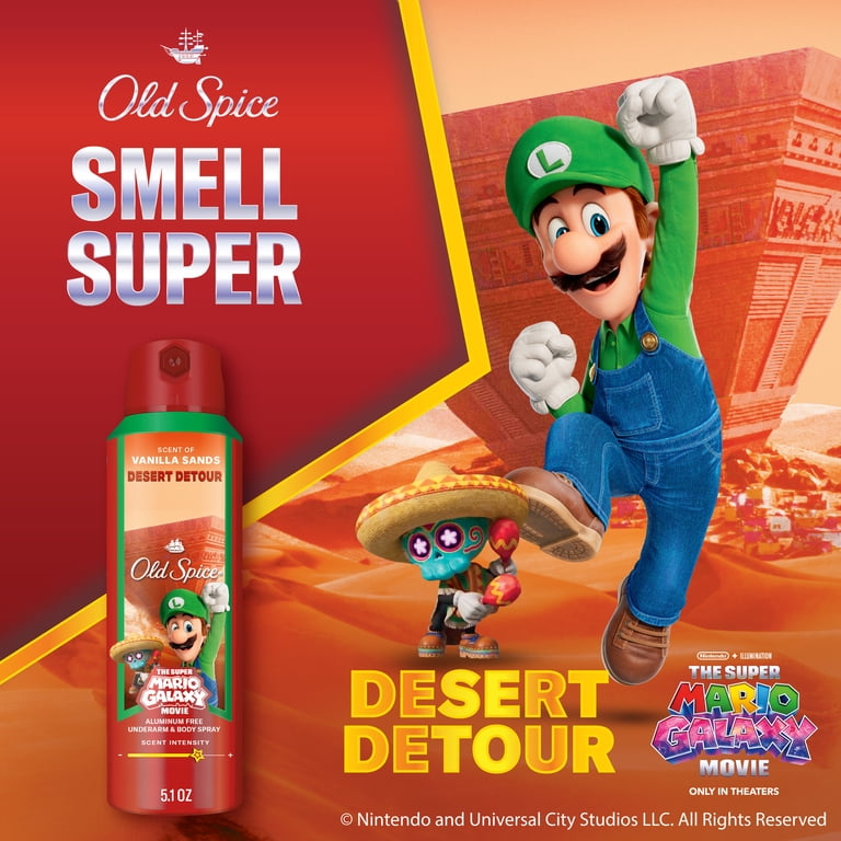 Old Spice Men's Body Spray, Desert Detour, Old Spice x The Super