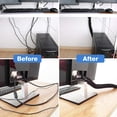 thumbnail image 3 of [6 Pack] Cable Management Sleeve, 19-20 Inch Cord Organizer System with Zipper for TV Computer Office Home, 3 of 3