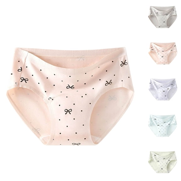 HVOBTTY Women's Comfortable Basic Brief Extended Crotch Fabric Mid High Waist Daily Panties Blue, M