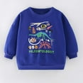 thumbnail image 2 of CYRBOKO Toddler Boys Sweatshirts, Cotton Comfy Crew Neck Long Sleeve Grils Clothes Blue Size 3-4 T, 2 of 7