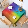 thumbnail image 2 of Colorful Tie Dye Pattern Square Tablecloth,Waterproof Square Table Cover,Wipeable Spillproof Washable Table Cover for Home Kitchen Party Decor 52"x52"(132x132cm), 2 of 6