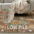thumbnail image 2 of KUETH Area Rug - 4'x6' Machine Washable Runner Rugs, Non-Slip Vintage Mat for Living Room, Entryway Bedroom Kitchen and Corridor, Brick-red, 2 of 6