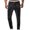 Black, variant on IROINNID Men's Jeans Pants Solid Color Button Zipper Pants Rigid Waist Skinny Pants
