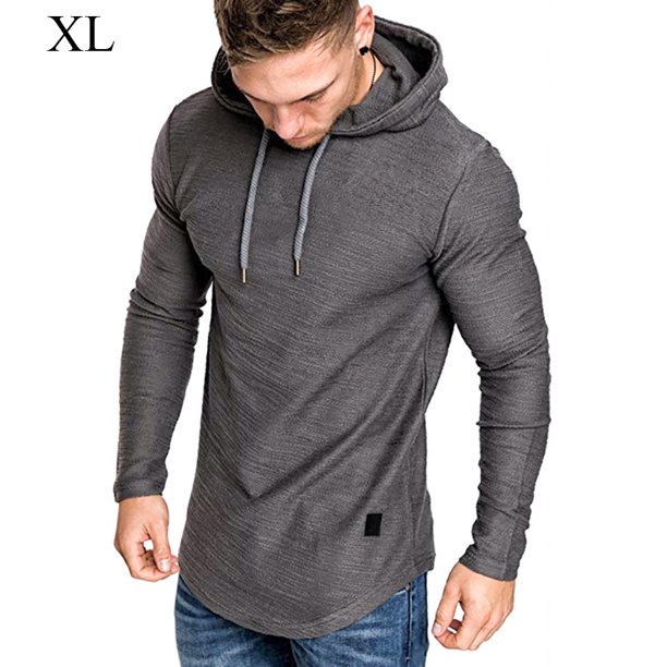 Sonducket Sudadera con capucha de algodón para hombre Sudadera con capucha absorbente de sudor Sudadera con capucha de algodón Sudadera con capucha de Sudaderas y sudaderas con capucha XL,Gris Sonducket AP000756-13