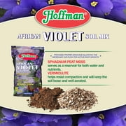 Hoffman Organic African Violet Soil Mix to Promote Long Blooming Cycles and Increase Plant Growth, 4qts