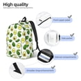 thumbnail image 3 of Xecao Avocado1 Canvas College Laptop Backpack, a durable rucksack designed for both men and women, ideal for travel, school, and daily use-Small, 3 of 5