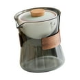thumbnail image 2 of jifeng Glass Teapot with Infuser Teaware Gong Fu Teapot for Bar Living Room Home Use gray Gradient lid, 2 of 9